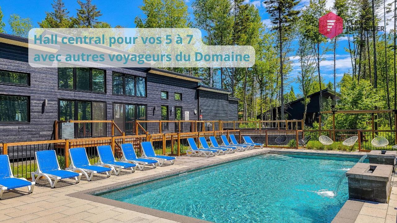 Le Bleu Bourgeois De Portneuf - Natural Elegance - Hot Tub, Sauna And Pool Pont-Rouge Kültér fotó